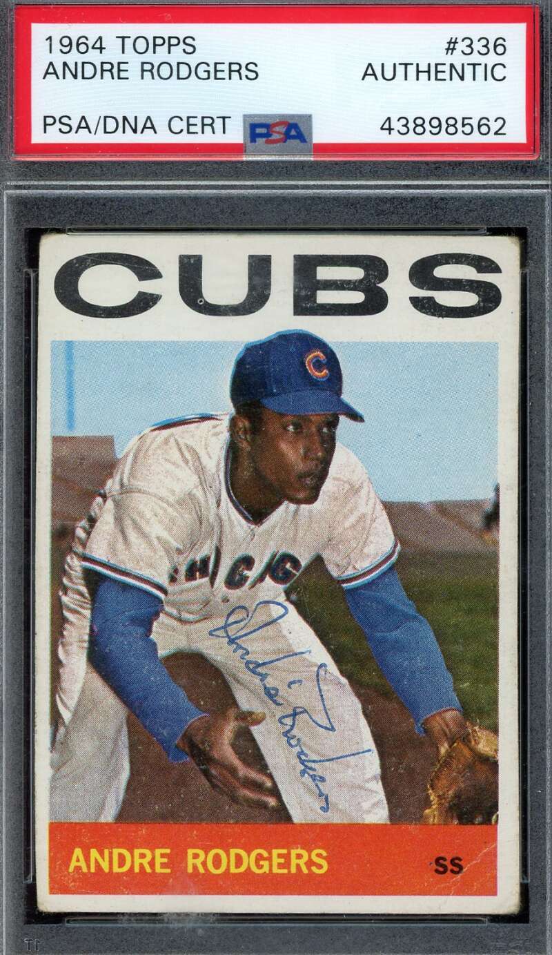 Andre Rodgers PSA DNA Signed 1964 Topps Autograph