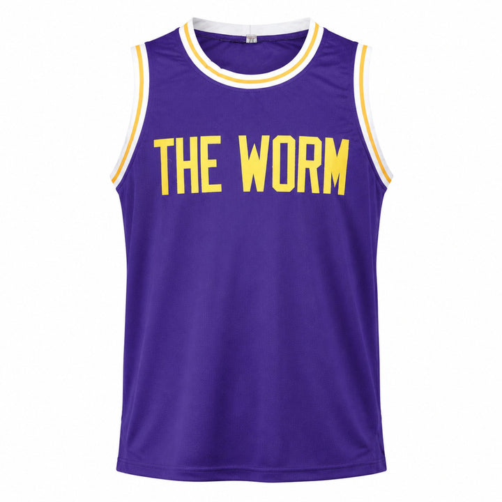 Los Angeles Lakers Dennis Rodman Signed Purple Jersey JSA QR