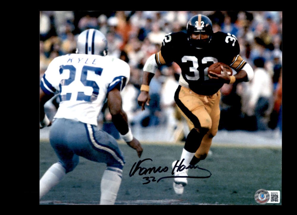 Franco Harris Beckett BAS Signed 8x10 Photo Autograph Steelers