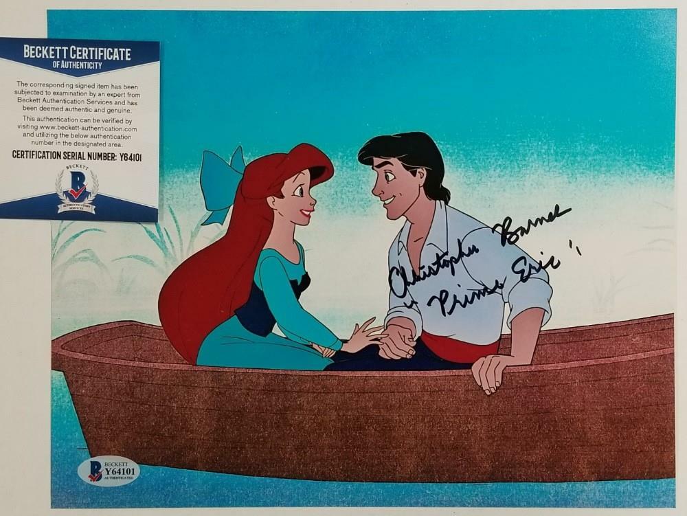Christopher Barnes signed "Prince Eric" Little Mermaid 8x10 Photo #3 (B) ~ BAS