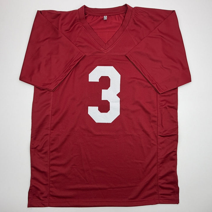 Autographed/Signed Trent Richardson Roll Tide Alabama Red Jersey Beckett BAS COA