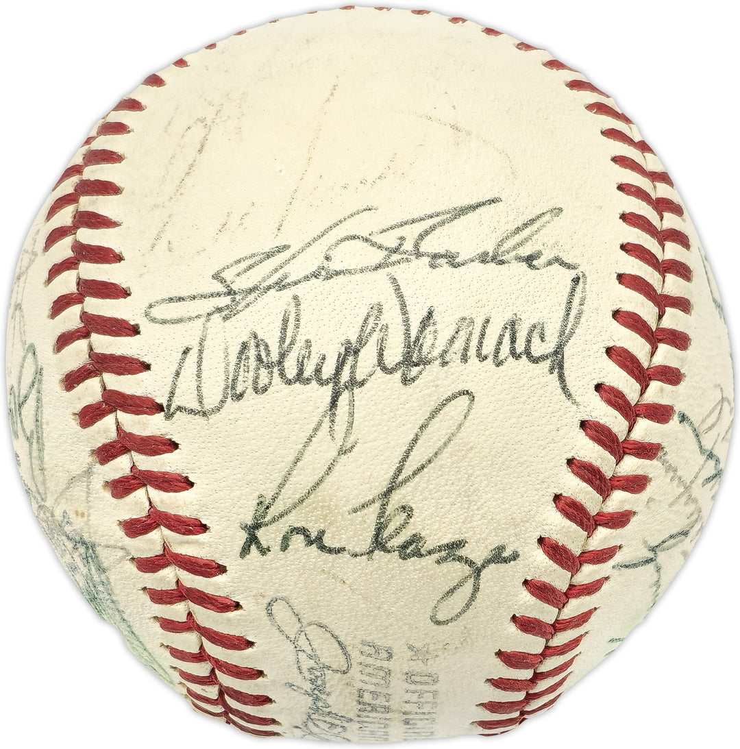 1969 Pilots Team Signed Auto Cronin AL Baseball 28 Sigs Miguel Fuentes Beckett