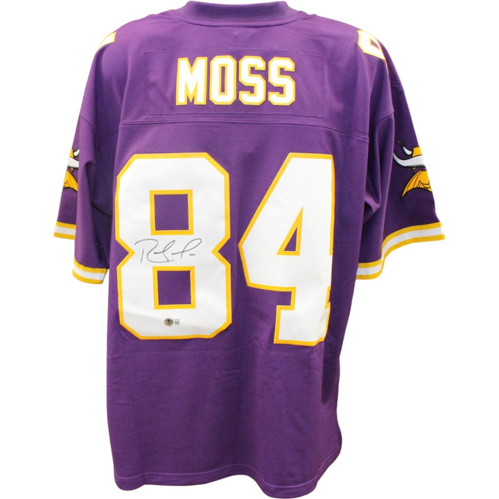 Randy Moss Signed Minnesota Vikings Mitchell & Ness 2XL Jersey Beckett 56284
