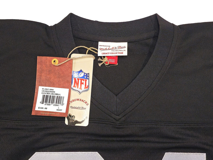 Raiders Bo Jackson Auto Black Authentic Mitchell Ness Throwback Jersey Sz L BAS