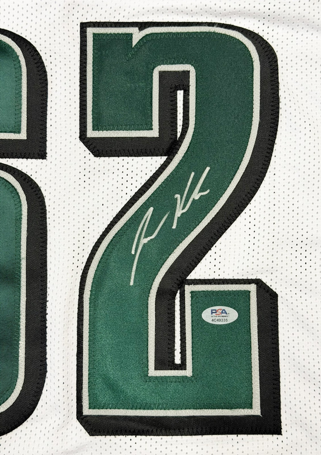 Jason Kelce Signed Eagles White Custom Jersey PSA/DNA ITP