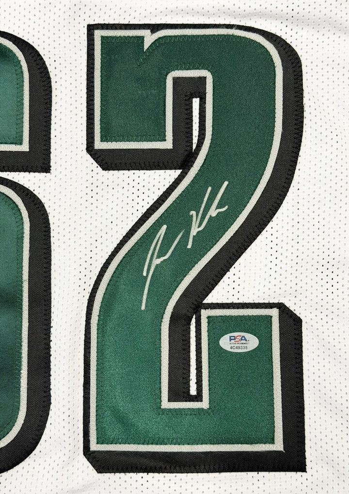 Jason Kelce Signed Eagles White Custom Jersey PSA/DNA ITP
