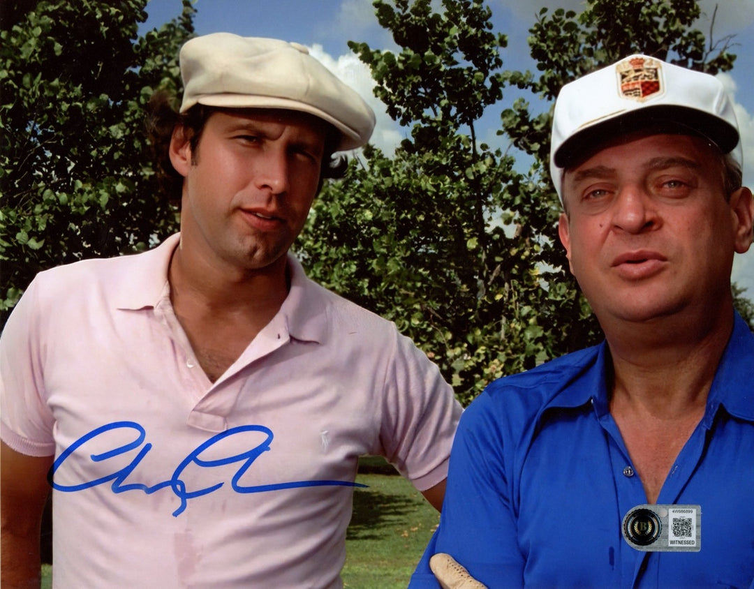 Chevy Chase Autographed/Signed Caddy Shack 8x10 Photo Beckett WIT 58293