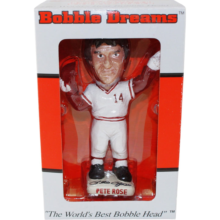 Pete Rose Autographed/Signed Cincinnati Reds Bobblehead Mounted Memories 59175