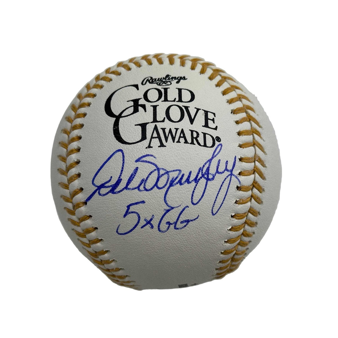 Autographed/Signed Dale Murphy 5x GG Gold Glove Rawlings ROML Beckett COA