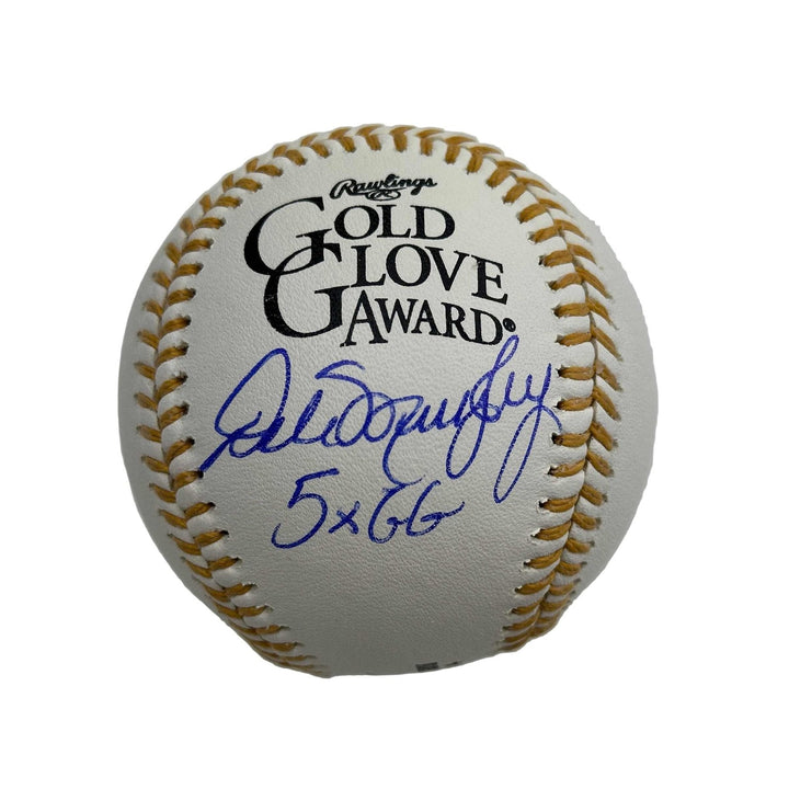 Autographed/Signed Dale Murphy 5x GG Gold Glove Rawlings ROML Beckett COA