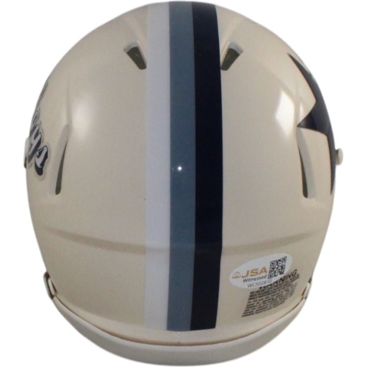 George Pickens Autographed/Signed Dallas Cowboys Retro Mini Helmet JSA 56176