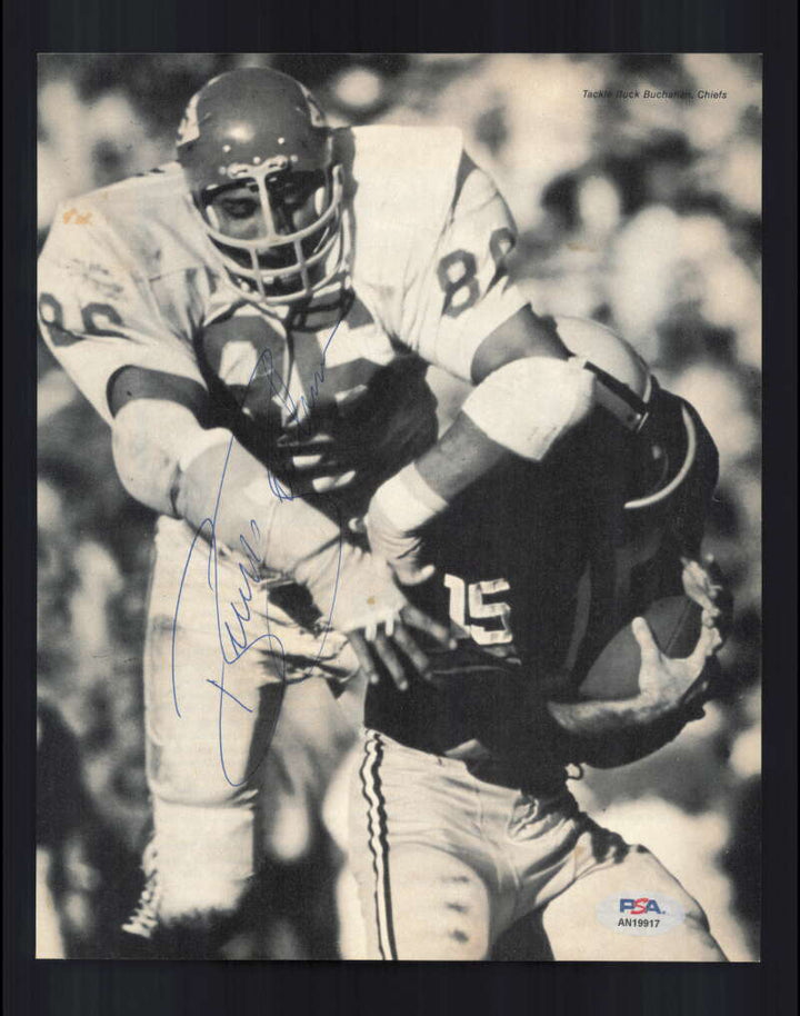 Buck Buchanan PSA DNA Signed 1960`s Vintage 8x10 Photo Autographed Chiefs