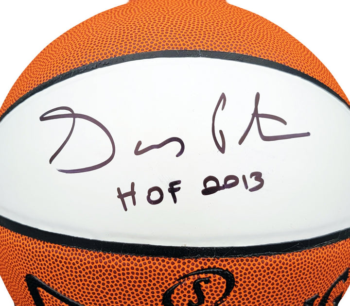 Gary Payton Auto Official Spalding White Basketball Supersonics HOF 2013 Beckett