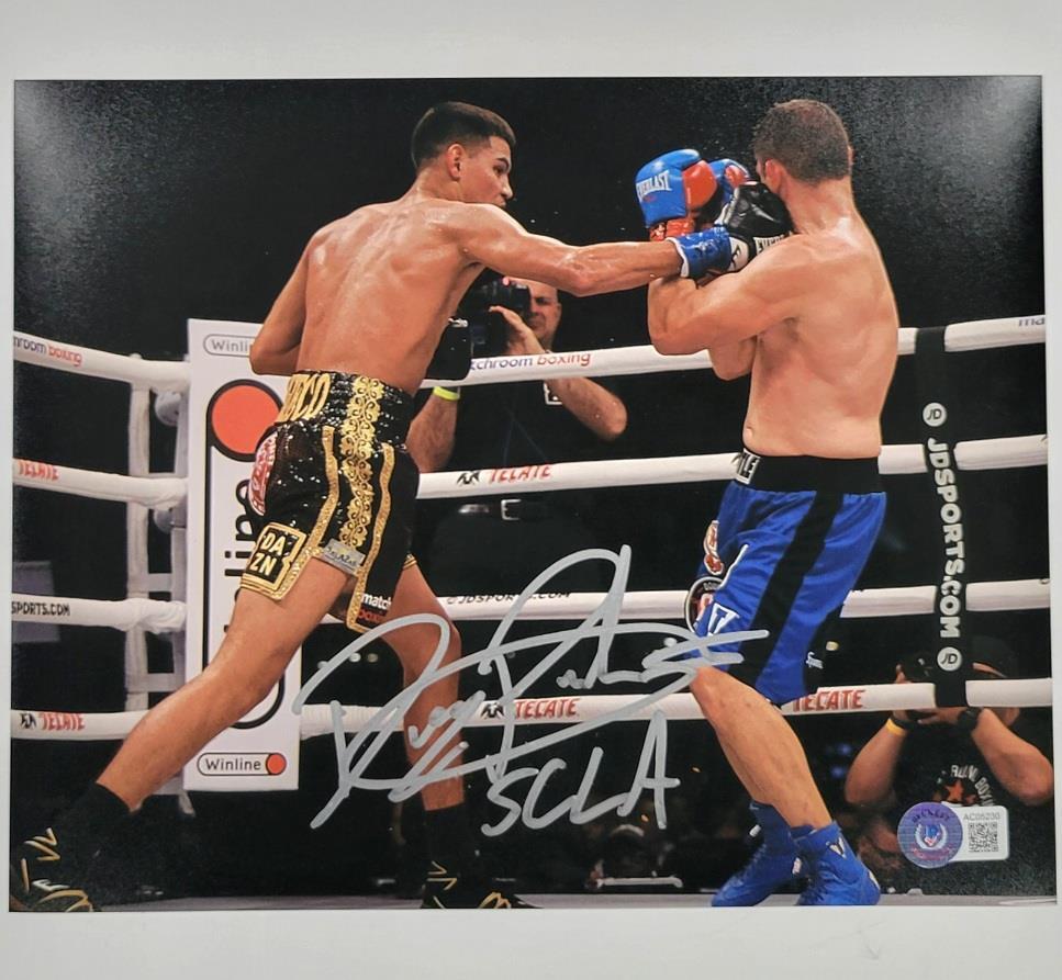 Diego Pacheco signed "SCLA" 8x10 photo boxing autograph ~ Beckett BAS