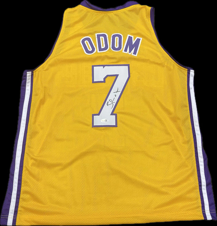 Lamar Odom Signed Jersey Los Angeles Lakers JSA Autographed