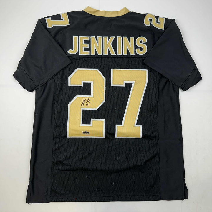 Facsimile Autographed Malcolm Jenkins New Orleans Black Reprint Jersey Men's XL