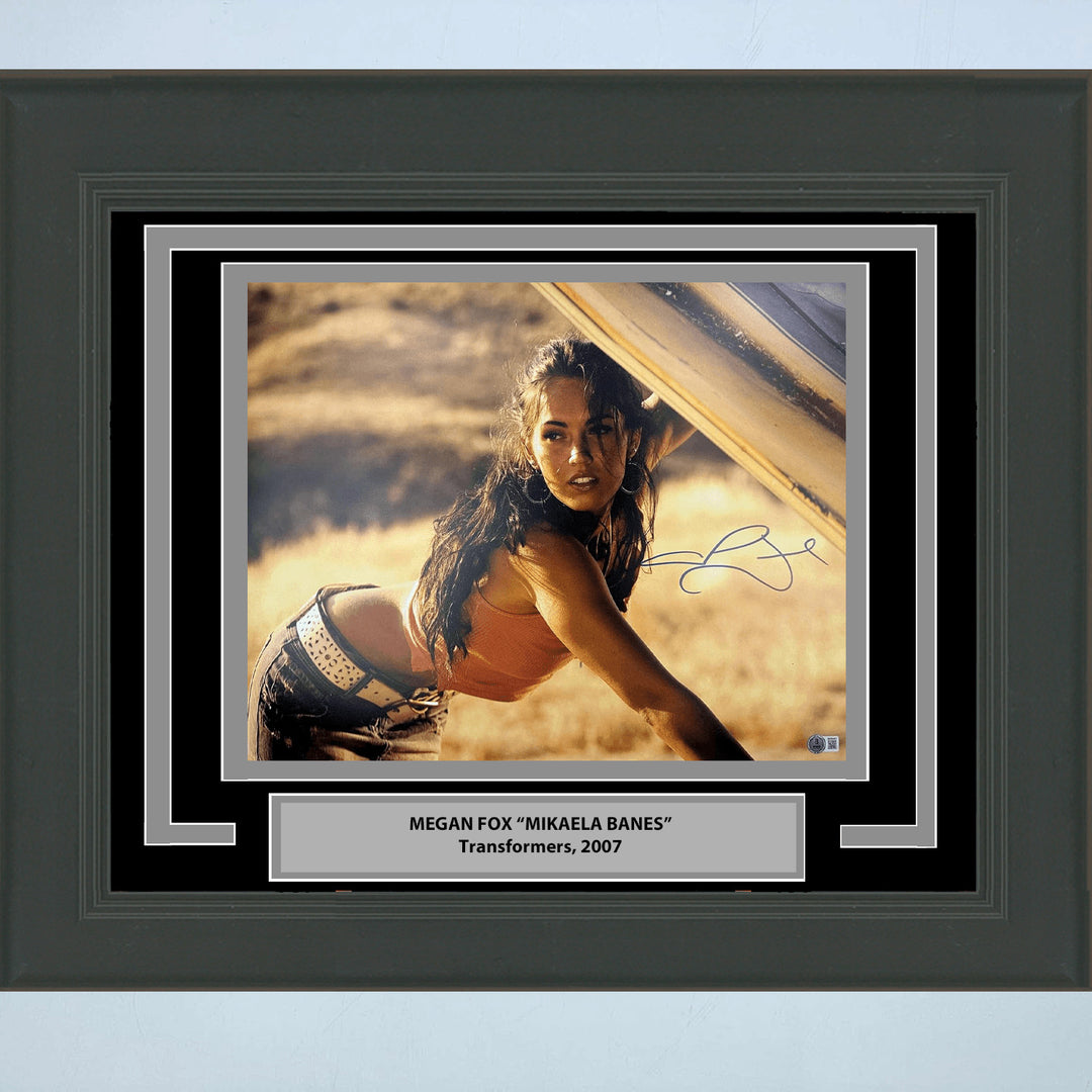 Framed Autographed/Signed Megan Fox Transformers 16x20 Photo Beckett COA
