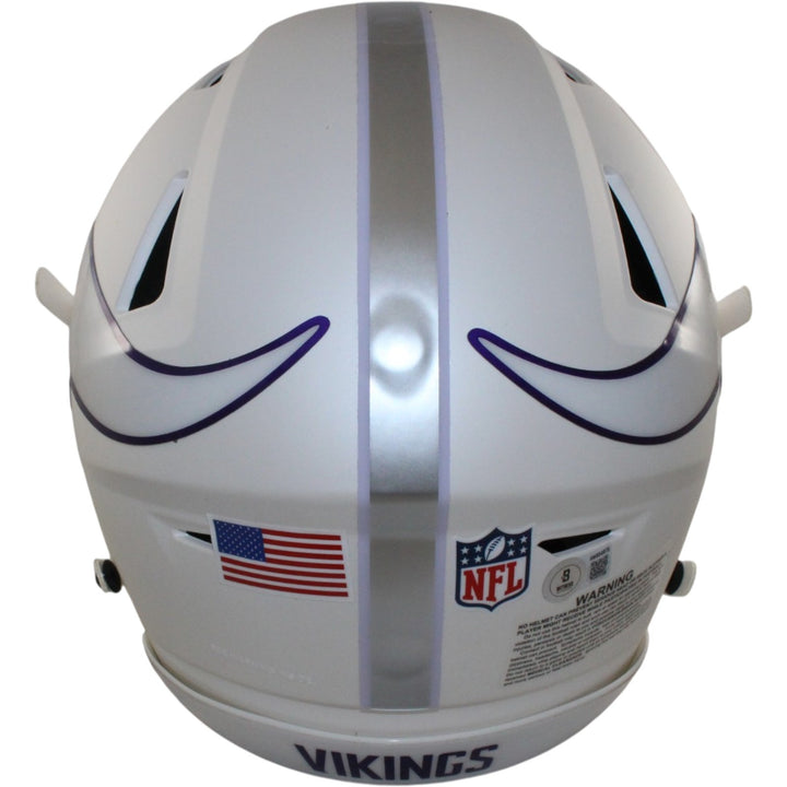 Justin Jefferson Signed Minnesota Vikings SpeedFlex 24 Alt Helmet Beckett 56149