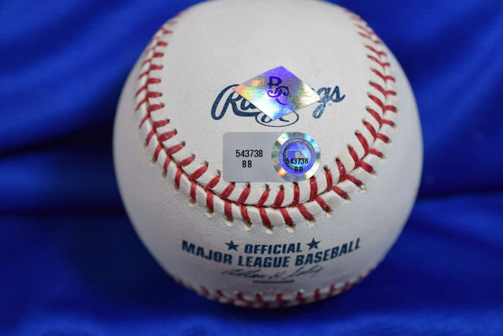 Mickey Rivers MLB Authentic Auto Major League Signed Baseball 77 78 WS Champs