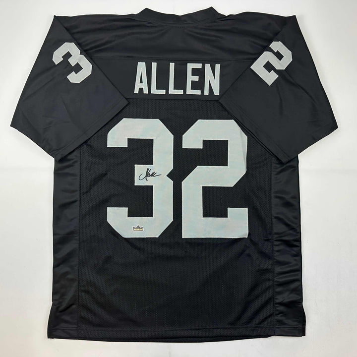 Facsimile Autographed Marcus Allen Oakland Las Vegas Black Reprint Jersey XL