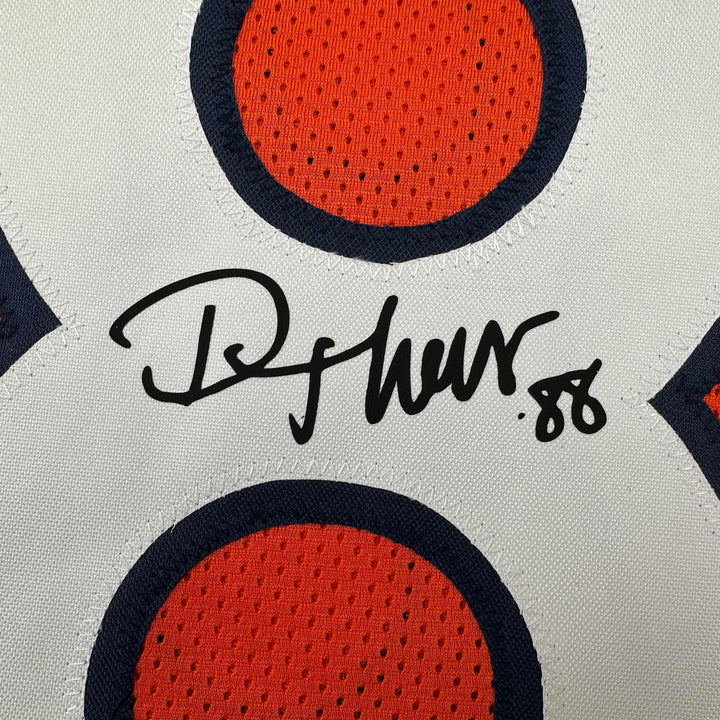 Facsimile Autographed Demaryius Thomas Denver Orange Reprint Jersey Size Mens XL