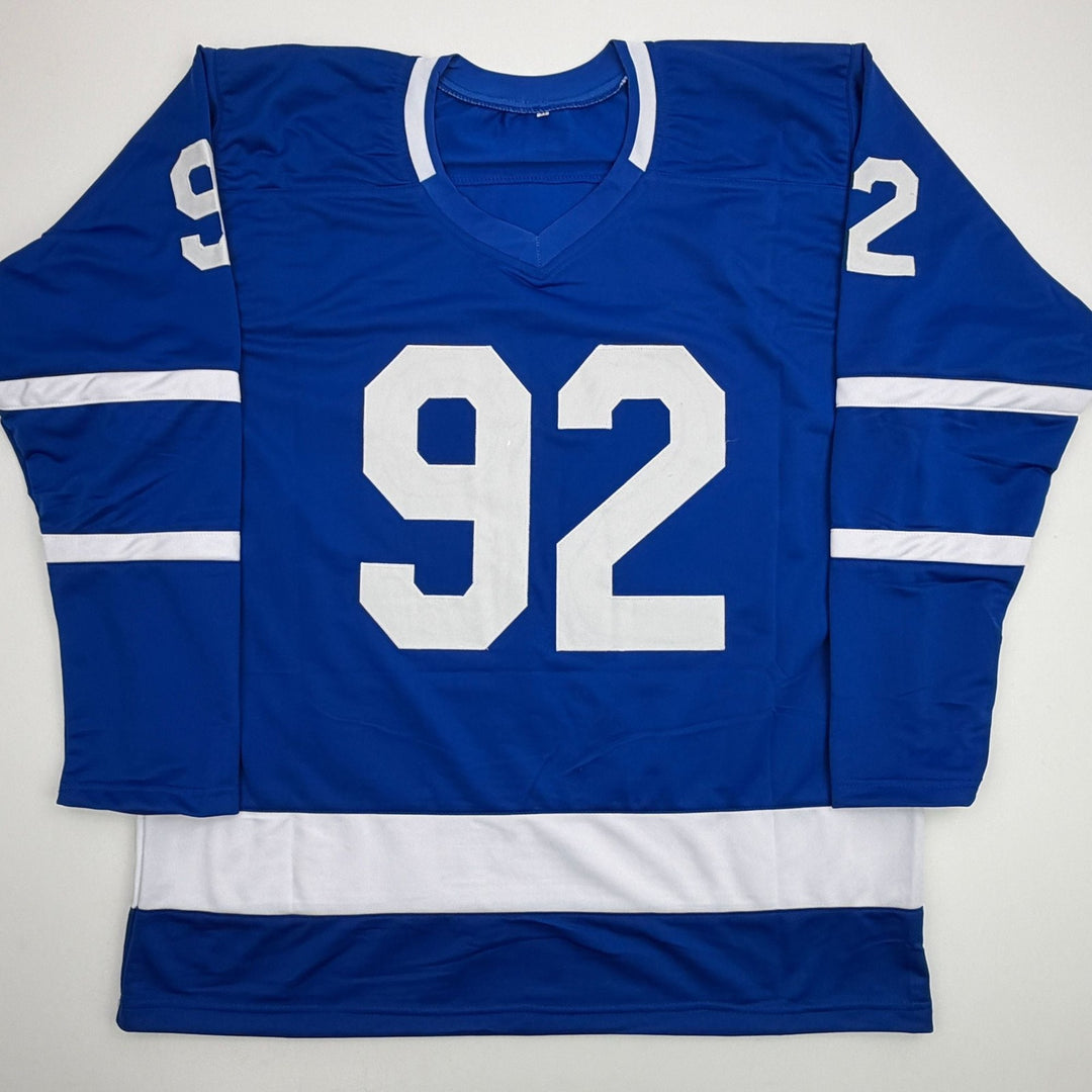 Facsimile Autographed Gavin McKenna Toronto Blue Reprint Auto Jersey XL