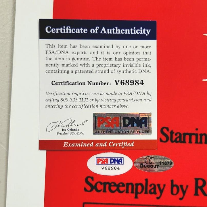 Roger Moore James Bond signed For Your Eyes Only 24x36 Movie Poster auto (A) PSA