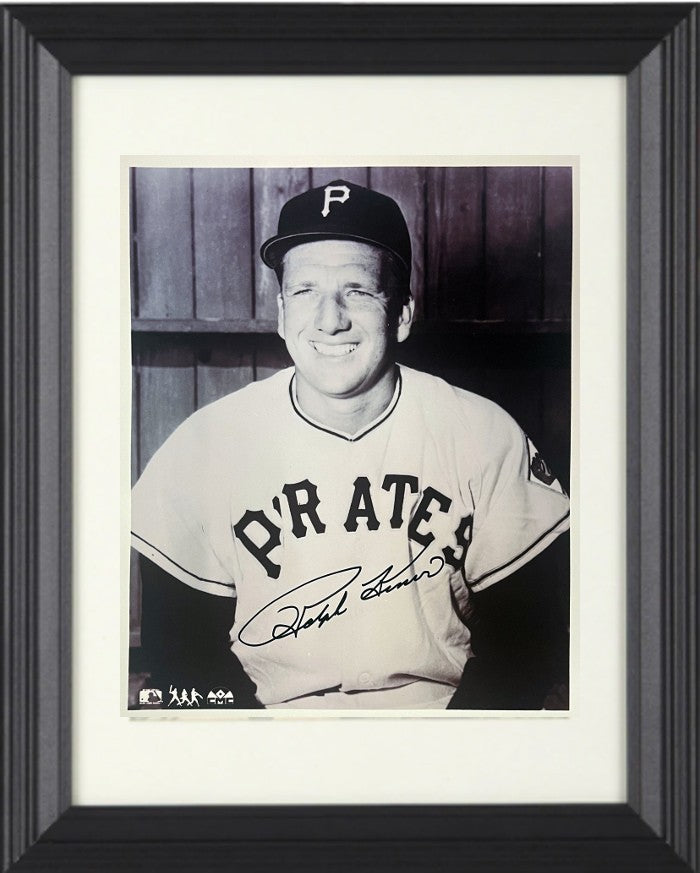 Ralph Kiner signed Pittsburgh Pirates MLB 8x10 Photo Framed- COA/Show Ticket/HOF