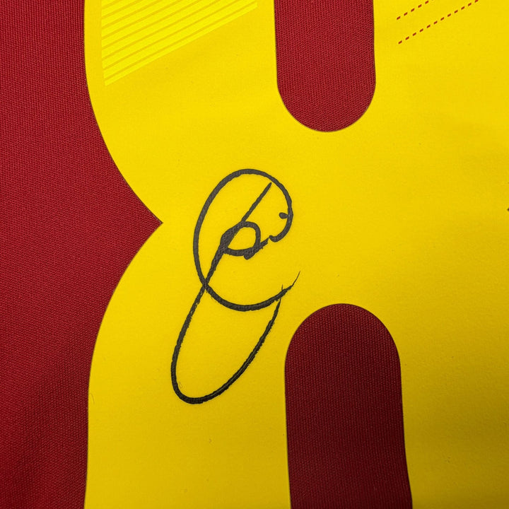 Autographed/Signed Xavi Hernandez Spain Red Soccer Jersey Beckett BAS COA