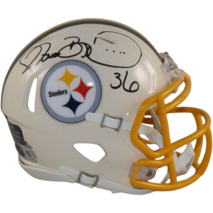 Jerome Bettis Signed Pittsburgh Steelers Retro Mini Helmet Beckett WIT 57539