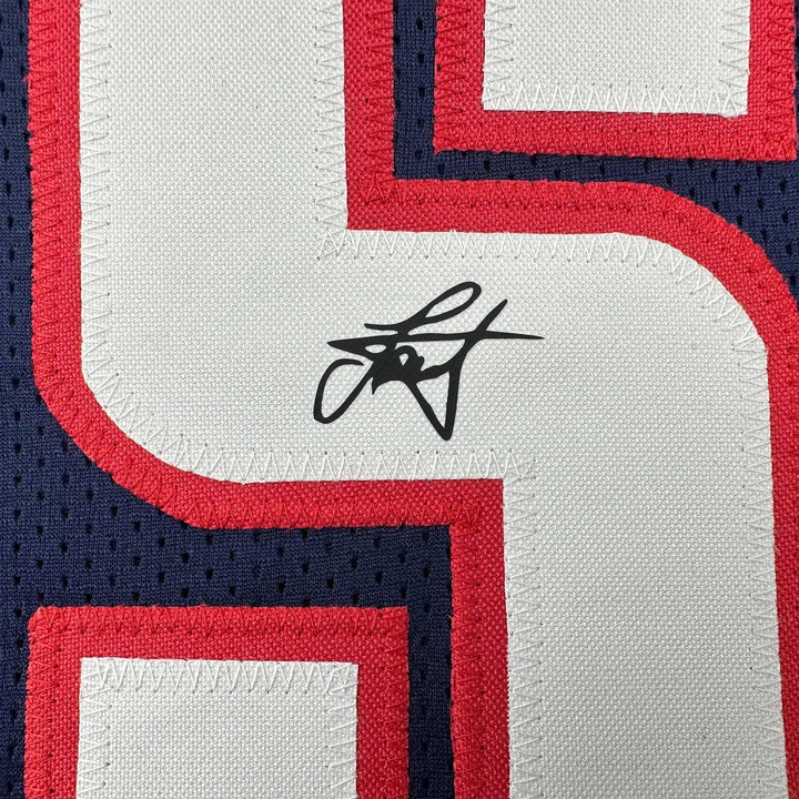 Facsimile Autographed Nikola Jokic Denver Blue Reprint Laser Auto Jersey Mens XL