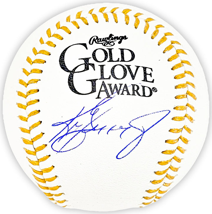 Ken Griffey Jr. Signed Official Gold Glove Logo Baseball Mariners Beckett Wit