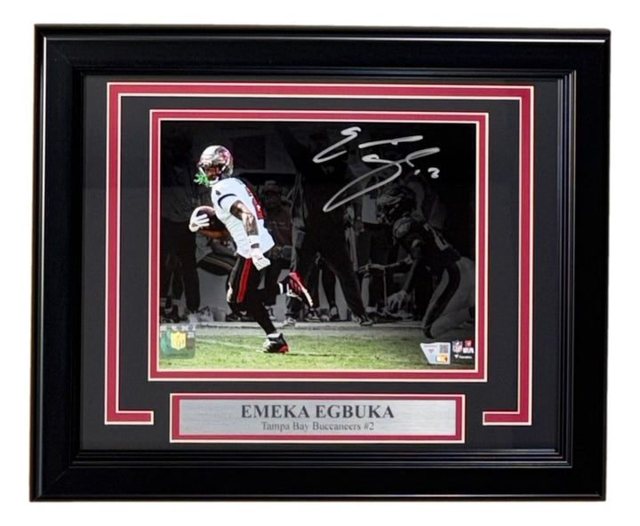 Emeka Egbuka Signed Framed 8x10 Tampa Bay Buccaneers Photo Fanatics
