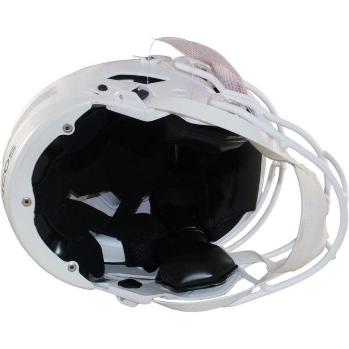 Bo Nix Autographed Denver Broncos SpeedFlex 23 Alt Helmet Beckett Witness 56429