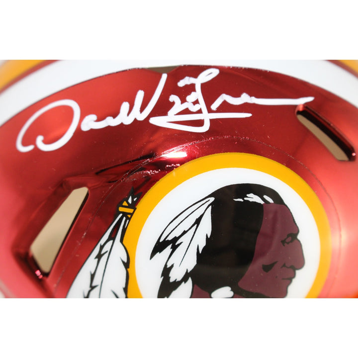 Darrell Green Autographed Washington Redskins Mini Helmet Chrome Beckett 51869