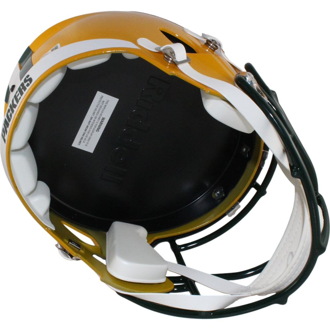 Sterling Sharpe Autographed Green Bay Packers F/S Helmet Beckett Witness 54972