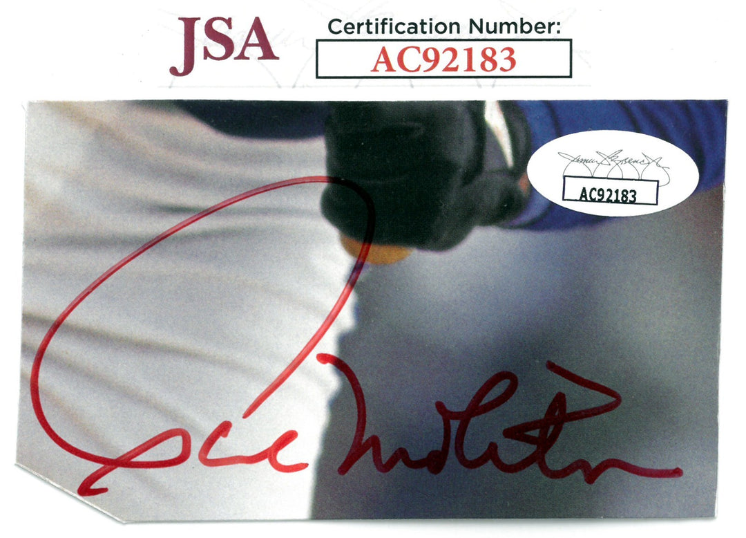 Paul Molitor signed 2.25x4 Cut Signature - JSA #AC92183 (Milwaukee Brewers)
