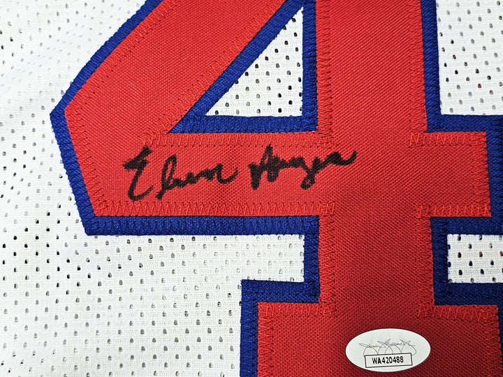 Houston Rockets Elvin Hayes Autographed Signed White Jersey JSA