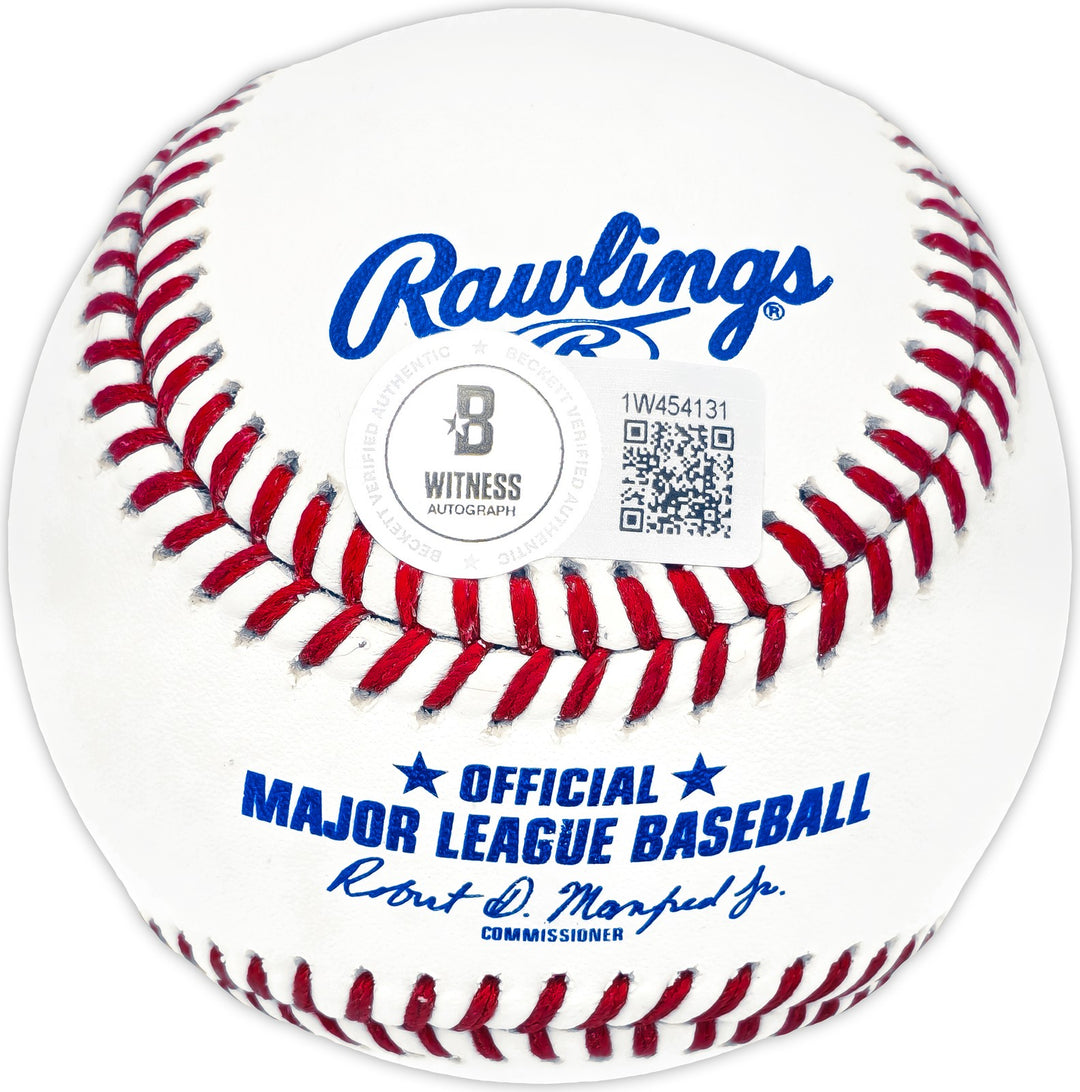 Michael Busch Autographed Signed MLB Baseball Chicago Cubs Beckett Wit