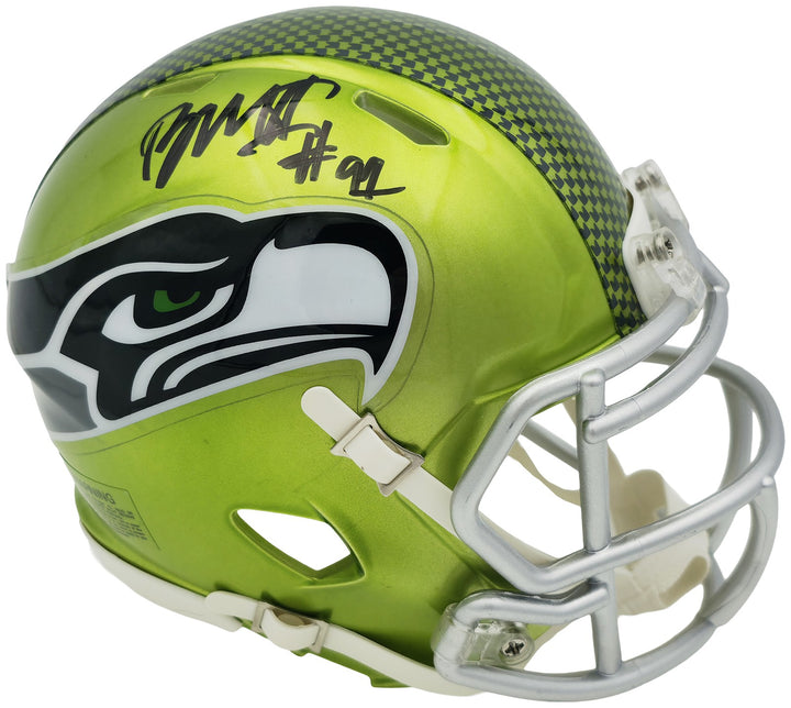 Byron Murphy II Signed Seattle Seahawks Flash Green Speed Mini Helmet MCS Holo