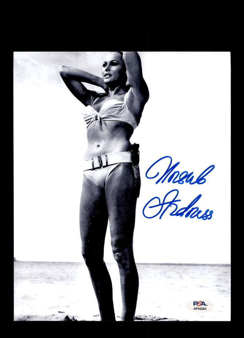 Ursula Andress PSA DNA Signed 8x10 Photo Autograph James Bond