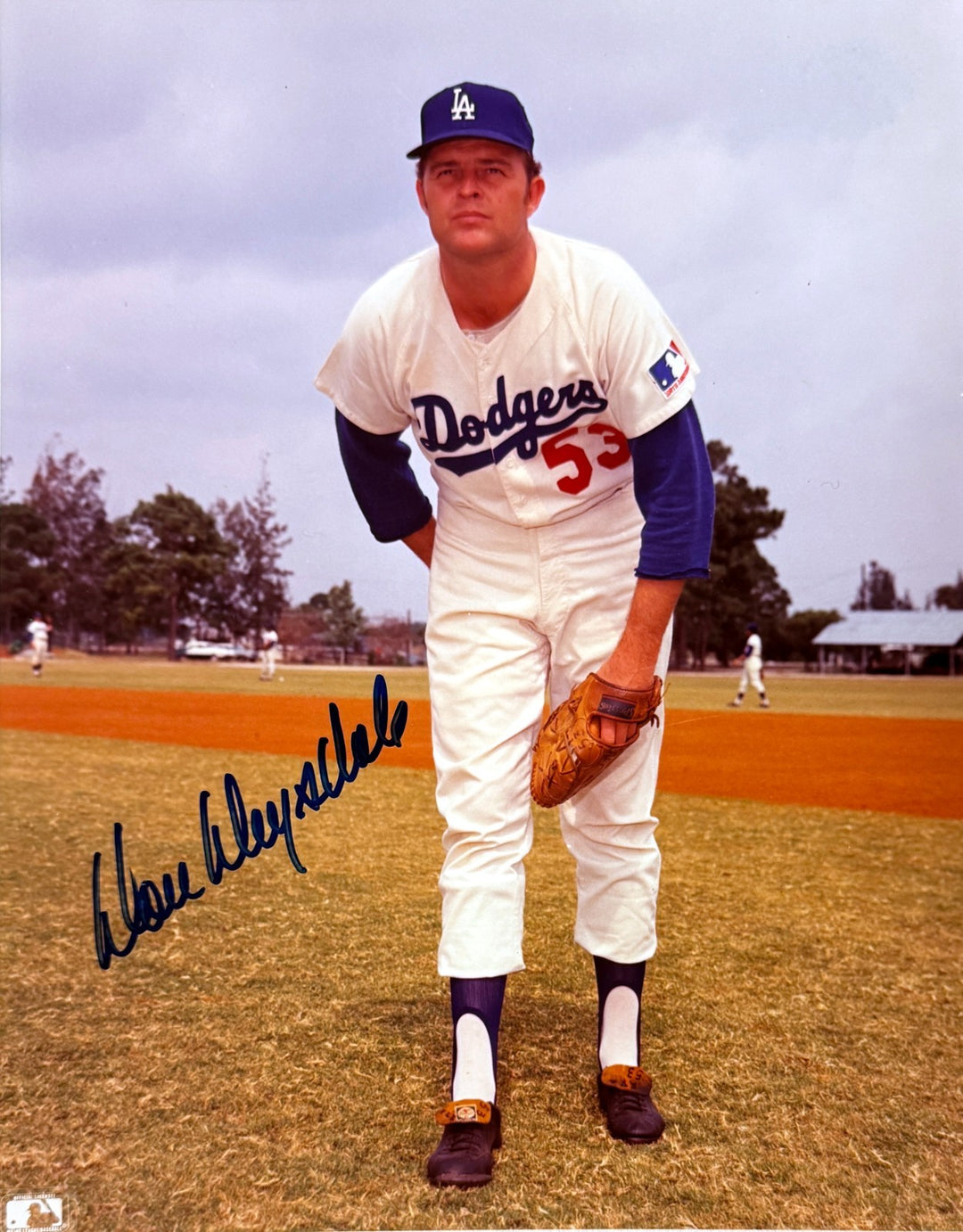 Don Drysdale signed Los Angeles Dodgers MLB 8x10 Photo Minor Dings- COA HOF/9XAS
