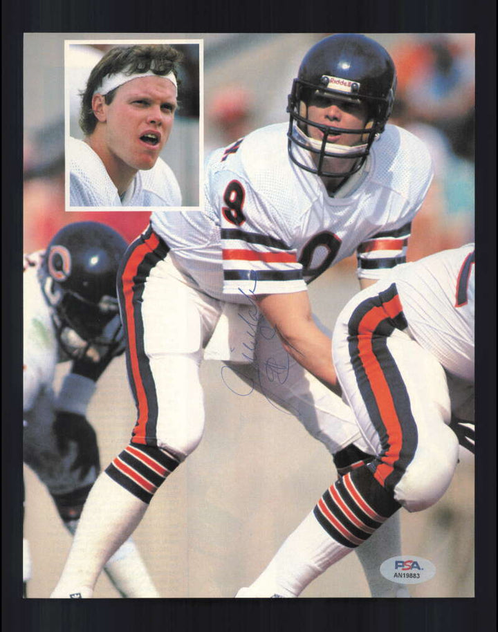 Jim McMahon PSA DNA Signed  Vintage 8x10 Photograph Autograph Bears