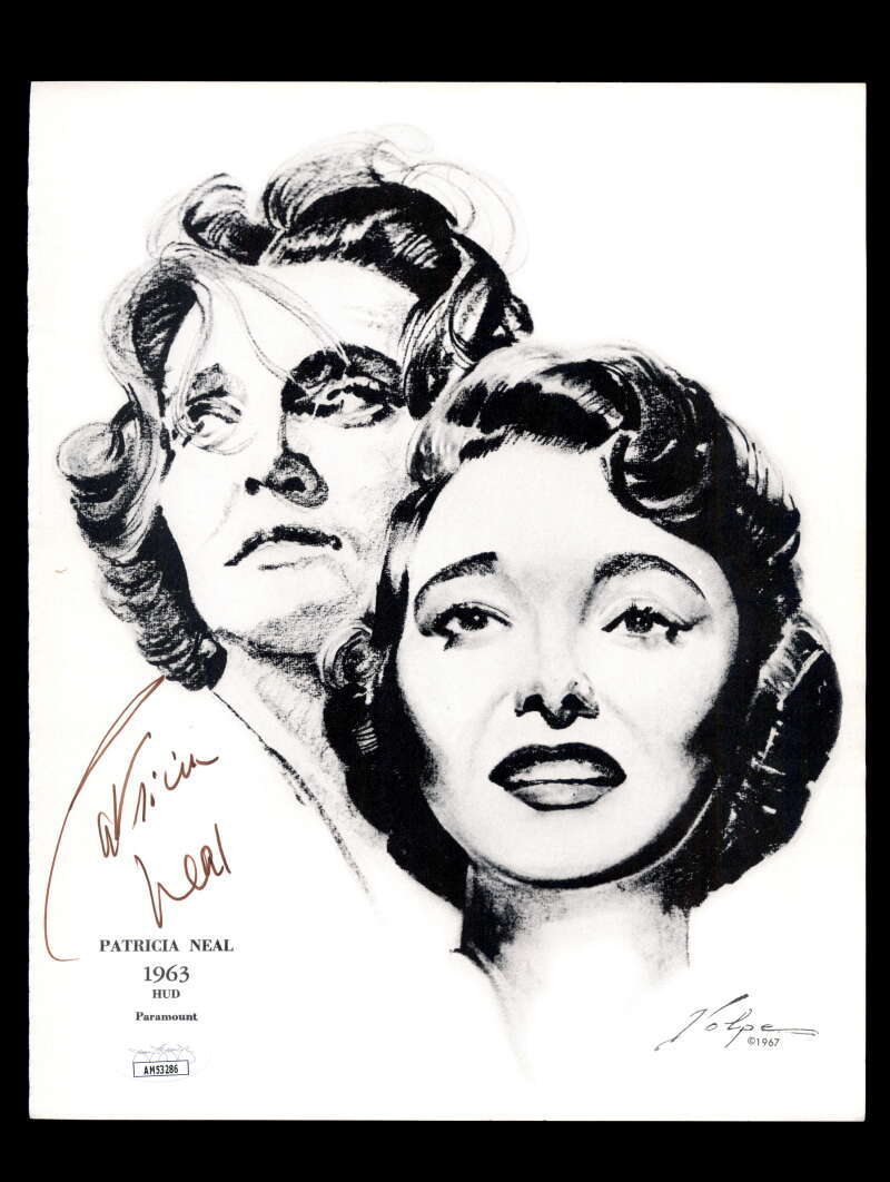 Patricia Neal JSA Coa Signed 8x10 Volpe Litho Photo Autograph