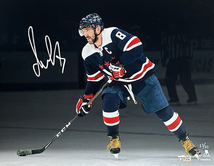 Alex Ovechkin Capitals Signed 11x14 Framed Spotlight Photo LE /21 Auto Fanatics