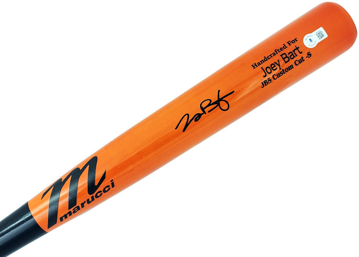 Joey Bart Signed Orange Marucci Player Model Bat San Francisco Giants Beckett