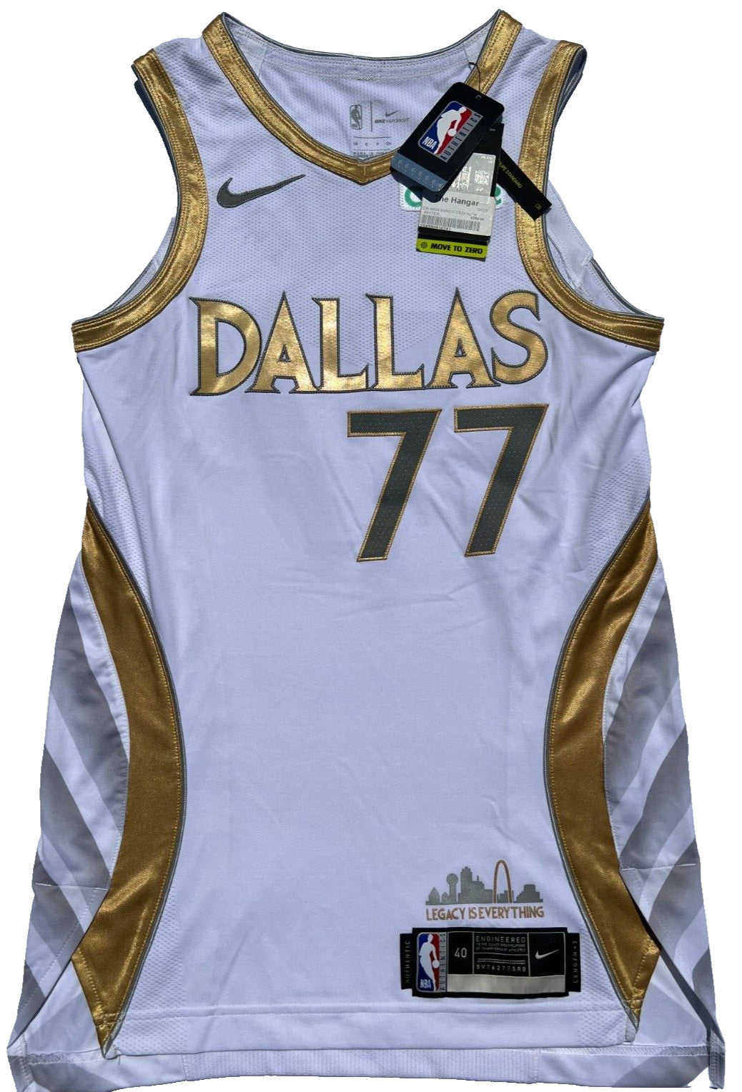 LUKA DONCIC SIGNED CITY EDITION MAVERICKS AUTHENTIC BASKETBALL JERSEY PSA/DNA