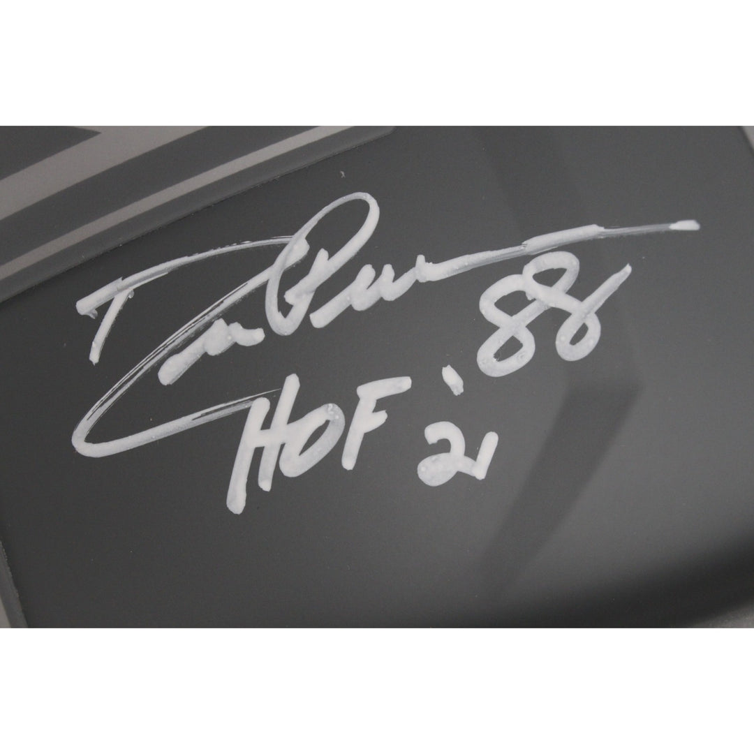 Pearson/Staubach/Dorsett Signed Dallas Cowboys Slate F/S Helmet HOF BAS 50059