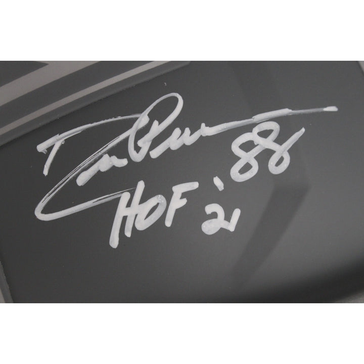 Pearson/Staubach/Dorsett Signed Dallas Cowboys Slate F/S Helmet HOF BAS 50059