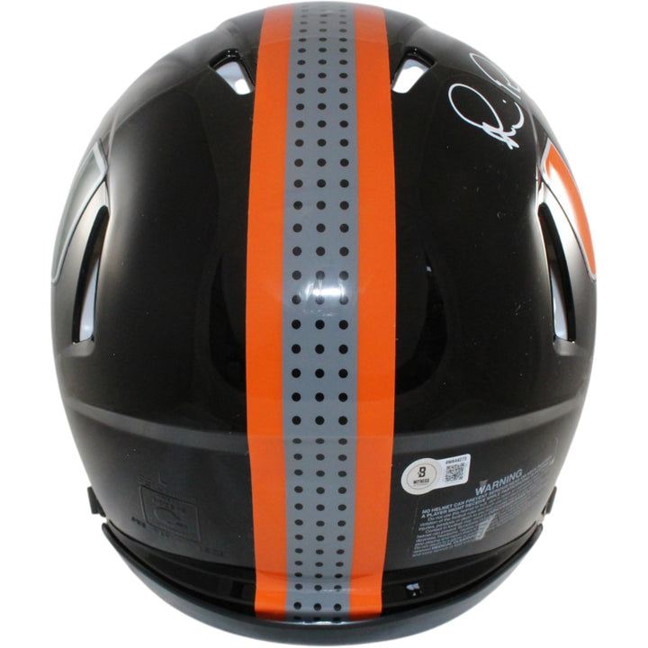 Michael Irvin Autographed Miami Hurricanes Authentic Alt Helmet Beckett 56346